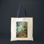 Dominican Republic Illustration Travel Art Vintage Tragetasche<br><div class="desc">Dominican Republic in a vector art style. From relaxing in Punta Cana to exploring the historic streets of Santo Domingo or adventuring in the mountains of Jarabacoa,  this destination offers the perfect mix of relaxation and exploration.</div>