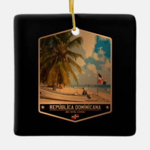 Dominican Republic Keramikornament