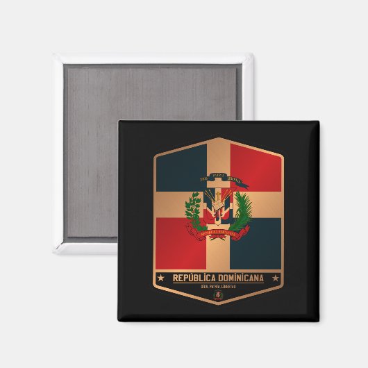 Dominican Republic Magnet (Vorderseite/Rückseite)