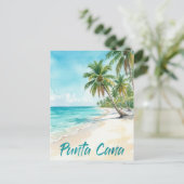 Dominican Republic Punta Cana Beach Postkarte (Stehend Vorderseite)