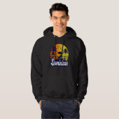 Dominican Republic Sunset Beach Retro Hoodie (Vorne ganz)