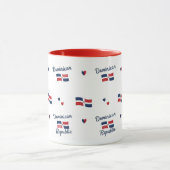 -Dominican Roots Pattern Mug | Caribbean Flag Tasse (Zentrum)