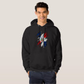 Dominicana Flag Dominikanische Republik Hoodie (Vorne ganz)