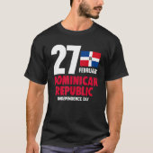 Dominicana Pride Independence Day Dominikanische R T-Shirt (Vorderseite)
