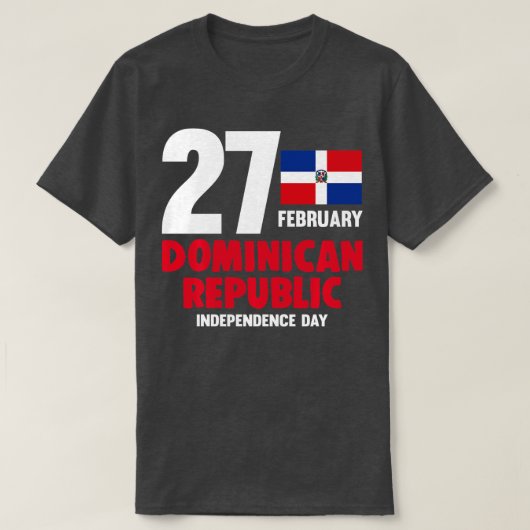 Dominicana Pride Independence Day Dominikanische R T-Shirt (Design vorne)