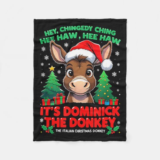 Dominick Cheer Mi Burrito Sabanero Mexican Christm Fleecedecke (Vorderseite)