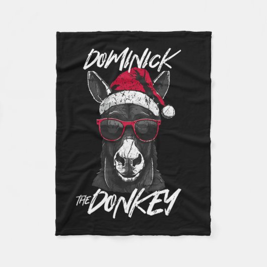 Dominick Der Donkey 1 Fleecedecke (Vorderseite)