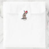 Dominick der Donkey Runder Aufkleber (Tasche)
