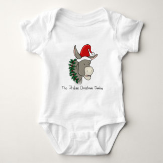 Dominick der italienische Weihnachtsesel Baby Strampler