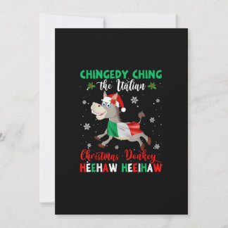 Dominick The Christmas Donkey-italienischer Donkey Feiertagskarte