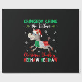 Dominick The Christmas Donkey-italienischer Donkey Geschenkpapier (Flach)