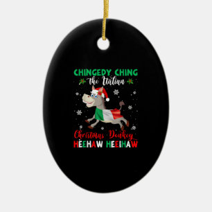 Dominick The Christmas Donkey-italienischer Donkey Keramik Ornament