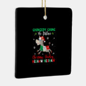 Dominick The Christmas Donkey-italienischer Donkey Keramikornament (Rechts)