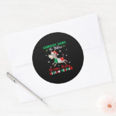Dominick The Christmas Donkey-italienischer Donkey Runder Aufkleber (Umschlag)