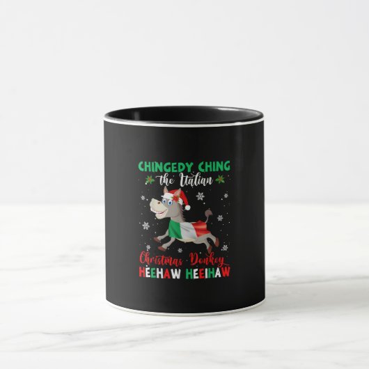 Dominick The Christmas Donkey-italienischer Donkey Tasse (Zentrum)