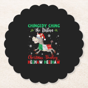 Dominick The Christmas Donkey-italienischer Donkey Untersetzer