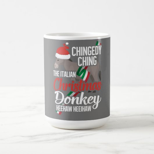 Dominick The Christmas Donkey Italienischer Weihna Kaffeetasse (Mittel)