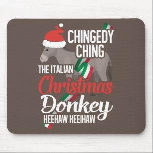 Dominick The Christmas Donkey Italienischer Weihna Mousepad