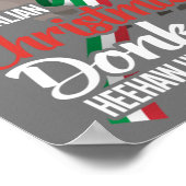 Dominick The Christmas Donkey Italienischer Weihna Poster (Ecke)