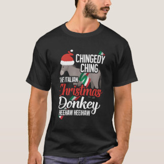 Dominick The Christmas Donkey Italienischer Weihna T-Shirt