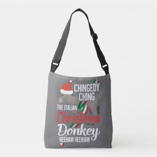 Dominick The Christmas Donkey Italienischer Weihna Tragetaschen Mit Langen Trägern