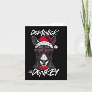 Dominick The Donkey Christmas Funny Karte