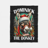 Dominick The Donkey Funny Christmas Italienischer Fleecedecke (Vorderseite)