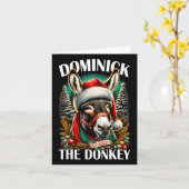 Dominick The Donkey Funny Christmas Italienischer Karte (Gelbe Blume)