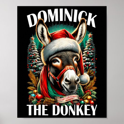 Dominick The Donkey Funny Christmas Italienischer  Poster (Vorne)