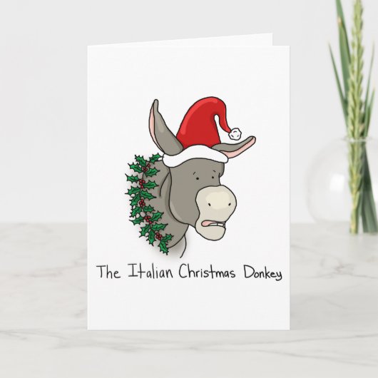 Dominick the Italian Christmas Donkey Feiertagskarte (Vorderseite)
