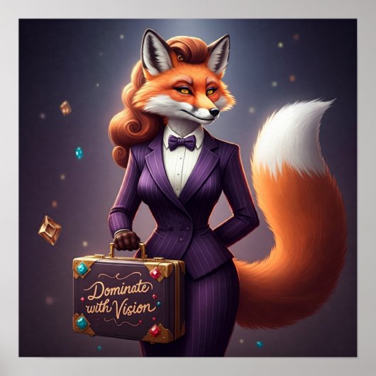 Dominieren mit Vision - Femme Fox Power Poster (Vorne)