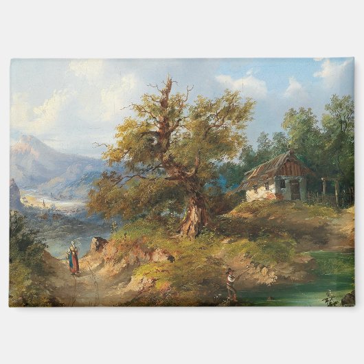 Dominik Schufried Eine Berglandschaft mit.. Magnet (Vorderseite)