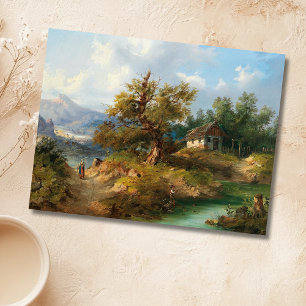 Dominik Schufried Eine Berglandschaft mit.. Postkarte