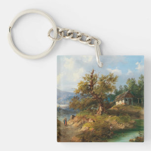 Dominik Schufried Eine Berglandschaft mit... Schlüsselanhänger