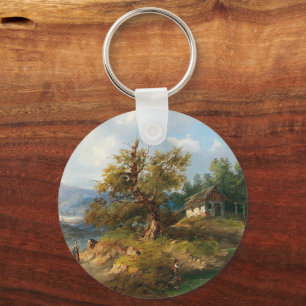 Dominik Schufried Eine Berglandschaft mit.. Schlüsselanhänger