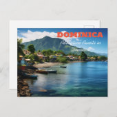 DOMINIKA-ABENTEUER ERWARTET POSTKARTE (Vorne/Hinten)