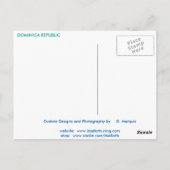 DOMINIKA REPUBLIK 2 POSTCARD POSTKARTE (Rückseite)
