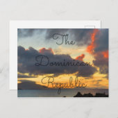 Dominikaner Sunset Postkarte (Vorne/Hinten)