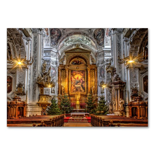 Dominikanerkirche St. Maria Rotunda Tischnummer (Vorderseite)