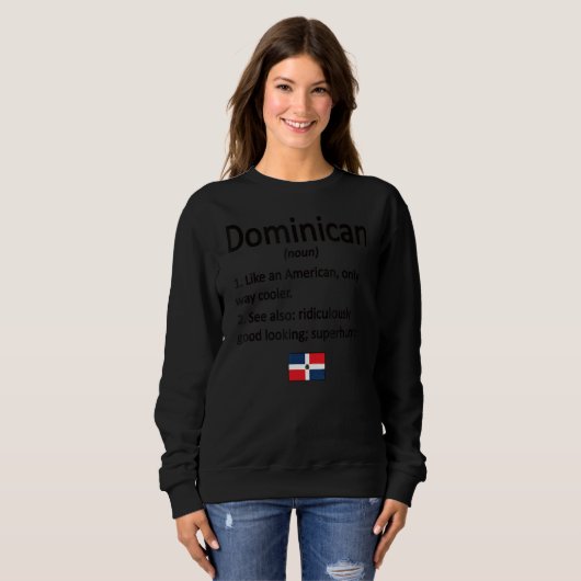 Dominikanische Definition Dominikanische Republik Sweatshirt (Vorne ganz)