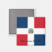 Dominikanische Fahne & Südamerika Ferien-/Sportfan Magnet (Vorderseite/Rückseite)
