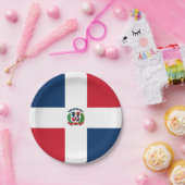 Dominikanische Fahne Teller, Party, Dominikanische Pappteller (Party)