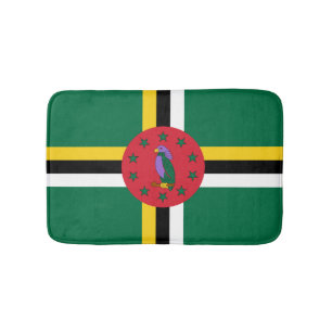 Dominikanische Flagge Badematte