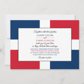 Dominikanische Flagge, Flagge der Dominikanischen  Einladung (Vorderseite)