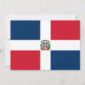 Dominikanische Flagge, Flagge der Dominikanischen  Einladung (Rückseite)