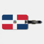 Dominikanische Flagge Gepäckanhänger (Rückseite horizontal)