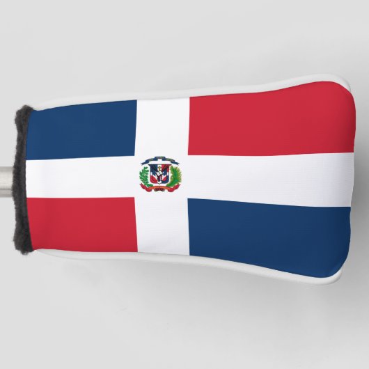 Dominikanische Flagge Golf Headcover (Vorderseite)