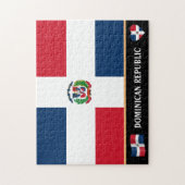 Dominikanische Flagge / Lateinisches Land / Domini Puzzle (Vertikal)