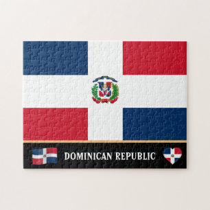 Dominikanische Flagge und Lateinamerika/Dominikani Puzzle