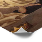 Dominikanische Heilige in Himmelsposter Poster (Ecke)